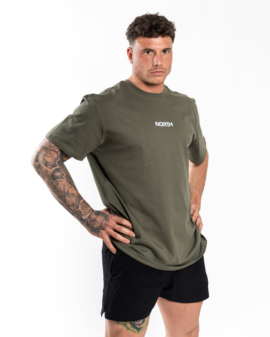 Oversized T - Olive